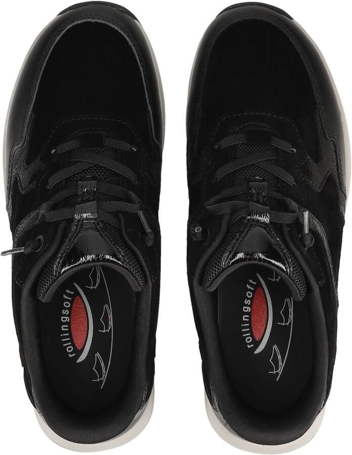 GABOR Sneakers laag 'Sneaker Low Damen 0104.02.001 Leder-Mix in schwarz' zwart - Foto 5