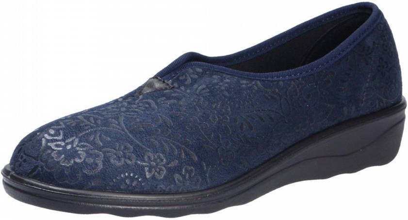 Romika -Dames blauw donker pantoffel gesloten - Schoenen.nl
