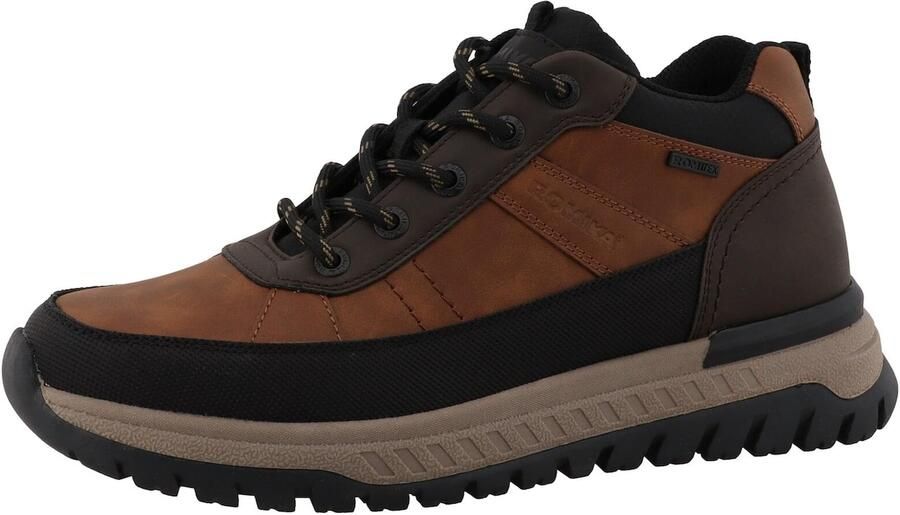 ROMIKA Veterboots chocoladebruin cognac zwart
