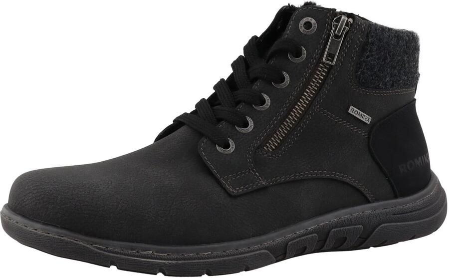 ROMIKA Veterboots donkergrijs zwart