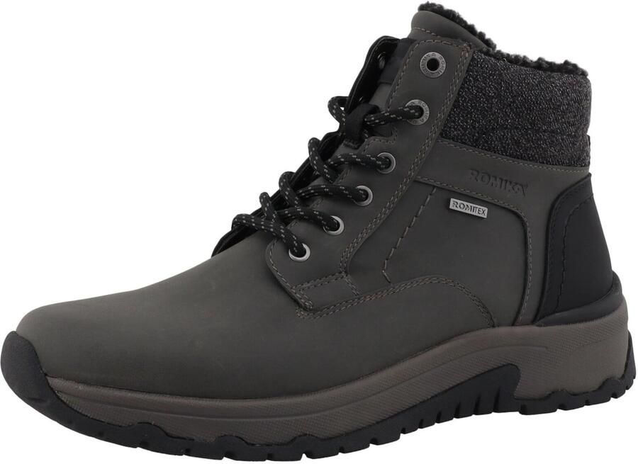 ROMIKA Veterboots donkergrijs zwart zwart gemêleerd