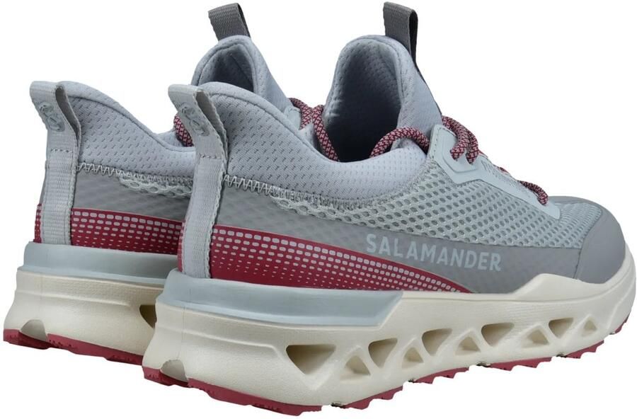 SALAMANDER Sneakers laag grijs basaltgrijs donkerrood - Foto 3