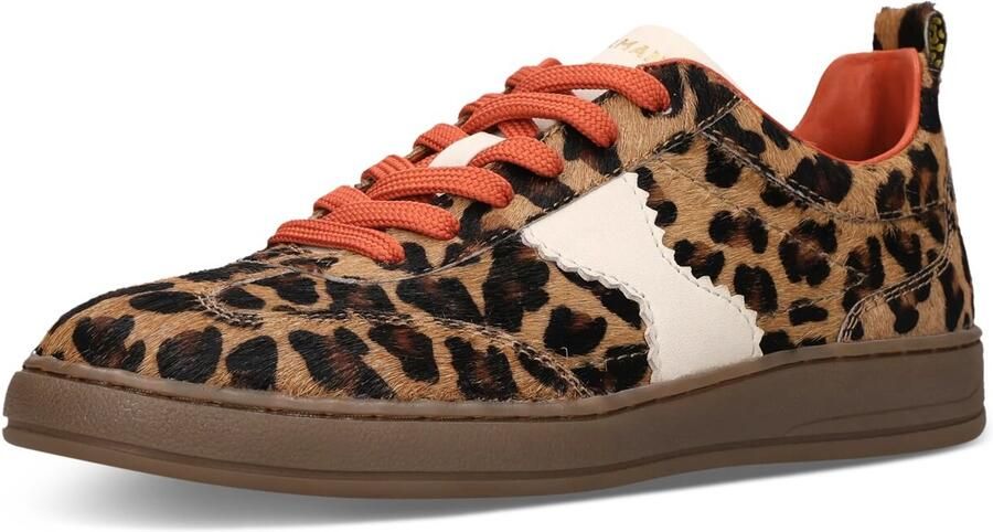 SALAMANDER Sneakers laag sand chocoladebruin zwart wit
