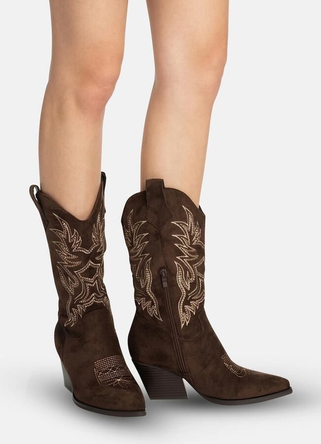 Salinyang Cowboylaarzen beige bruin - Foto 5