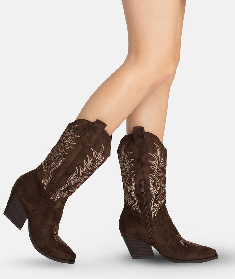 Salinyang Cowboylaarzen beige bruin - Foto 3