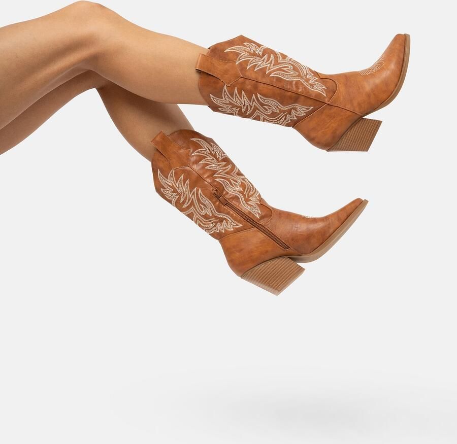 Salinyang Cowboylaarzen beige camel - Foto 5