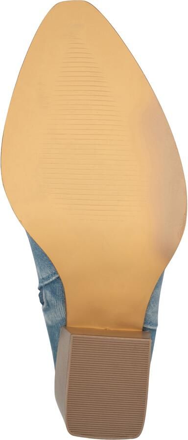 Salinyang Cowboylaarzen blauw denim zilver - Foto 4