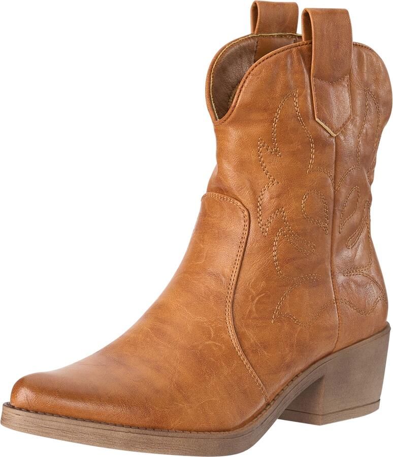 Salinyang Cowboylaarzen camel