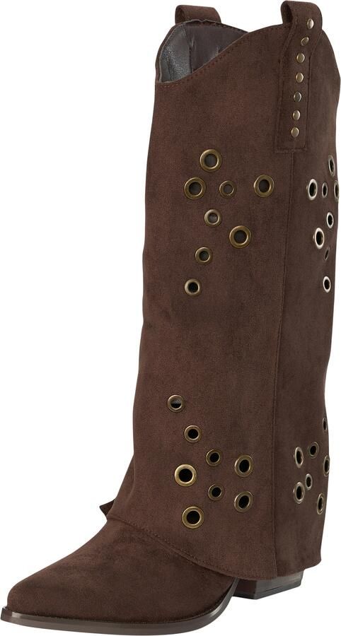 Salinyang Cowboylaarzen chocoladebruin