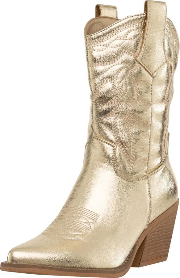 Salinyang Cowboylaarzen goud