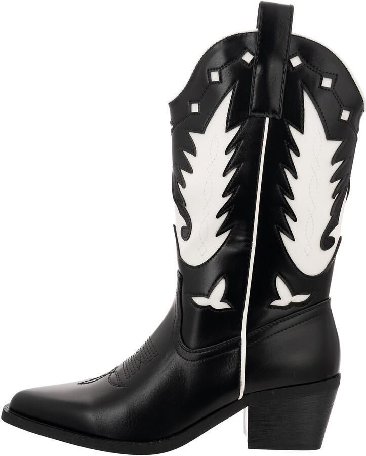 Salinyang Cowboylaarzen zwart wit - Foto 5