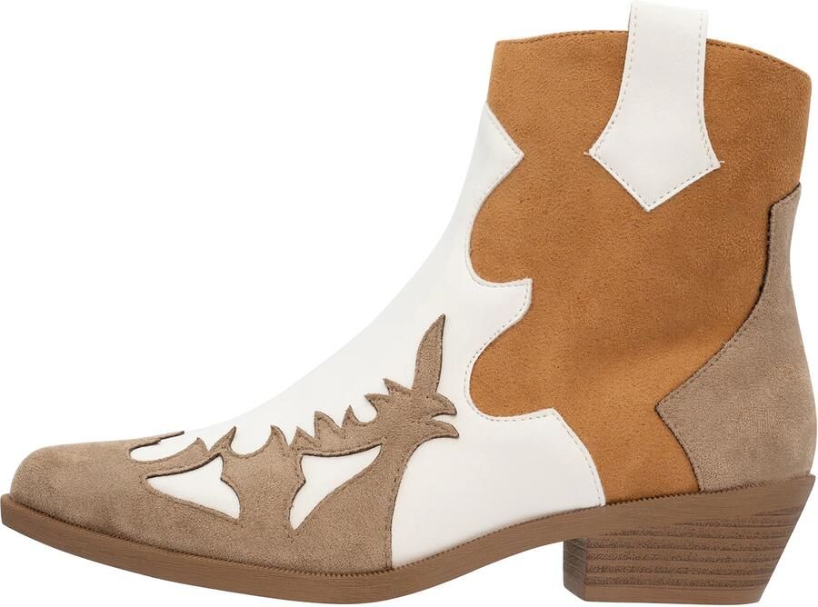 Salinyang Enkellaarsje camel cognac wit - Foto 5