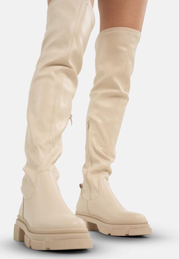 Salinyang Overknee laarzen beige - Foto 6
