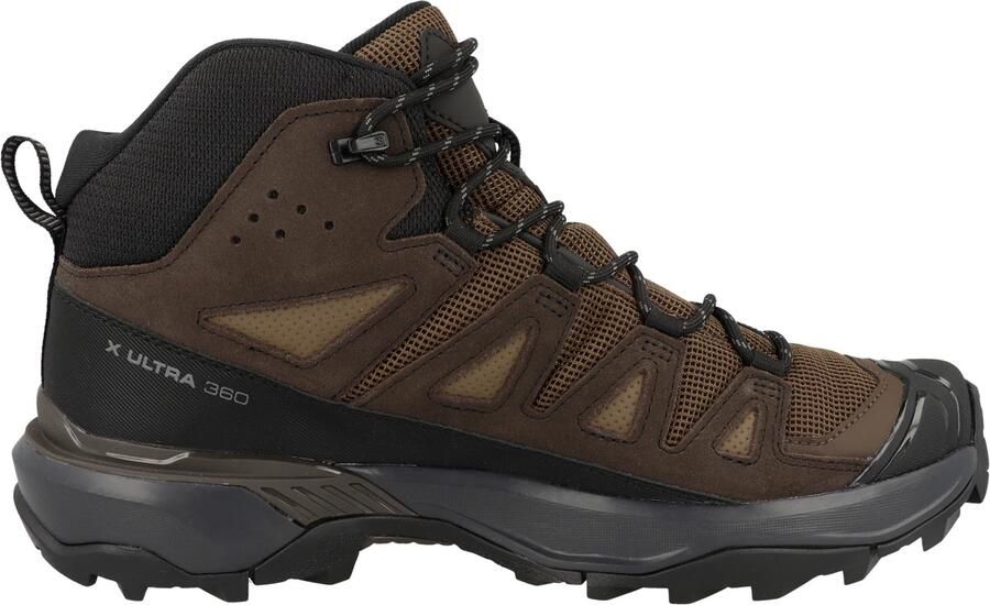 Salomon X ULTRA 360 Leather Mid GTX GORE-TEX Heren Wandelschoenen Trekking Laarzen Bruin