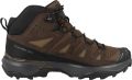 Salomon X ULTRA 360 Leather Mid GTX GORE-TEX Heren Wandelschoenen Trekking Laarzen Bruin - Zwart