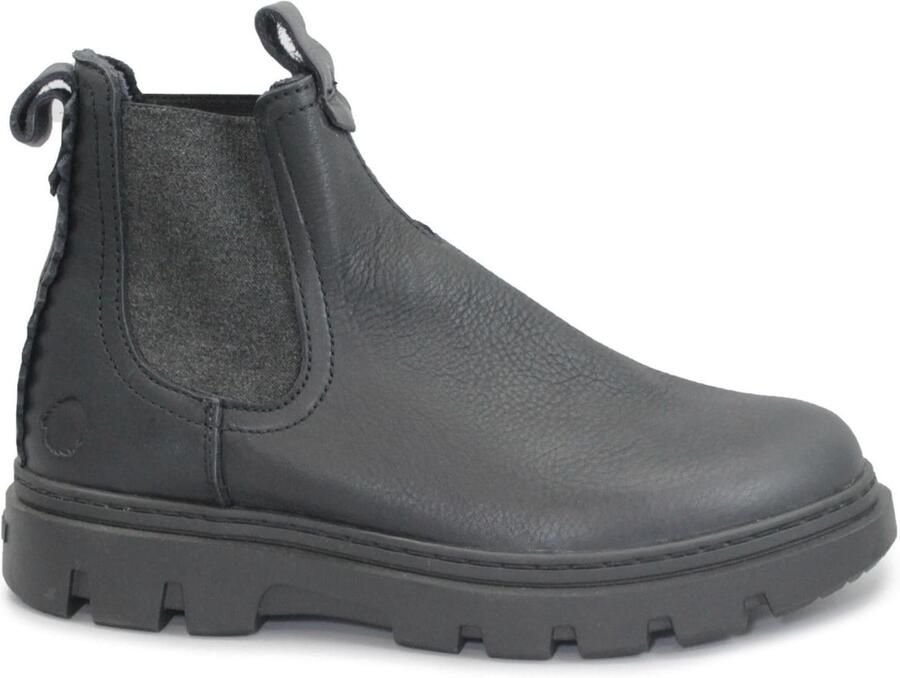 Satorisan Unalome Chelsea Premium Enkel Laarzen Mannen Vintage Leer Laarzen Kleur Black