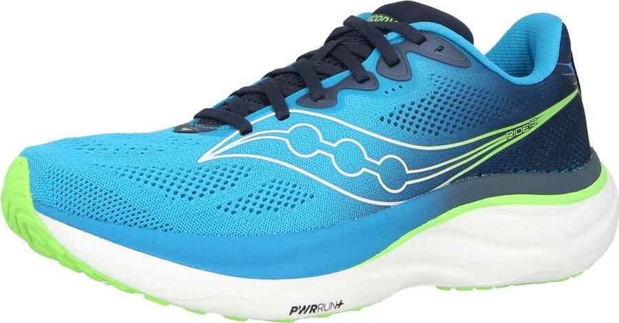 Saucony Loopschoen 'Ride 19' navy hemelsblauw limoen - Foto 2