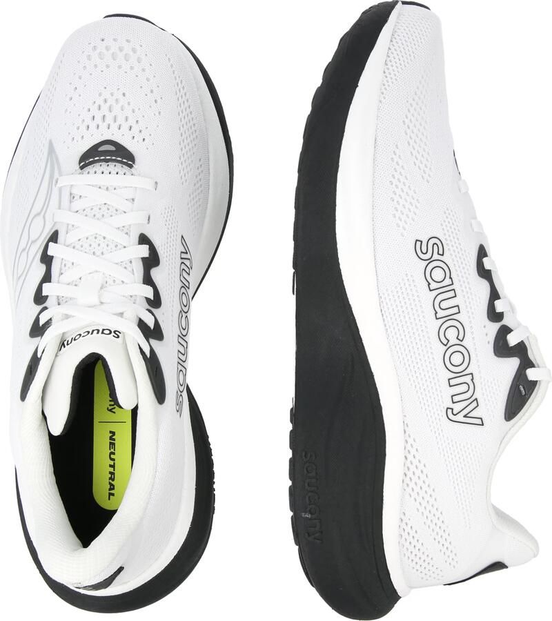 Saucony Ride 19 M Heren Hardloopschoenen Running Schoenen Wit S21055 - Foto 3