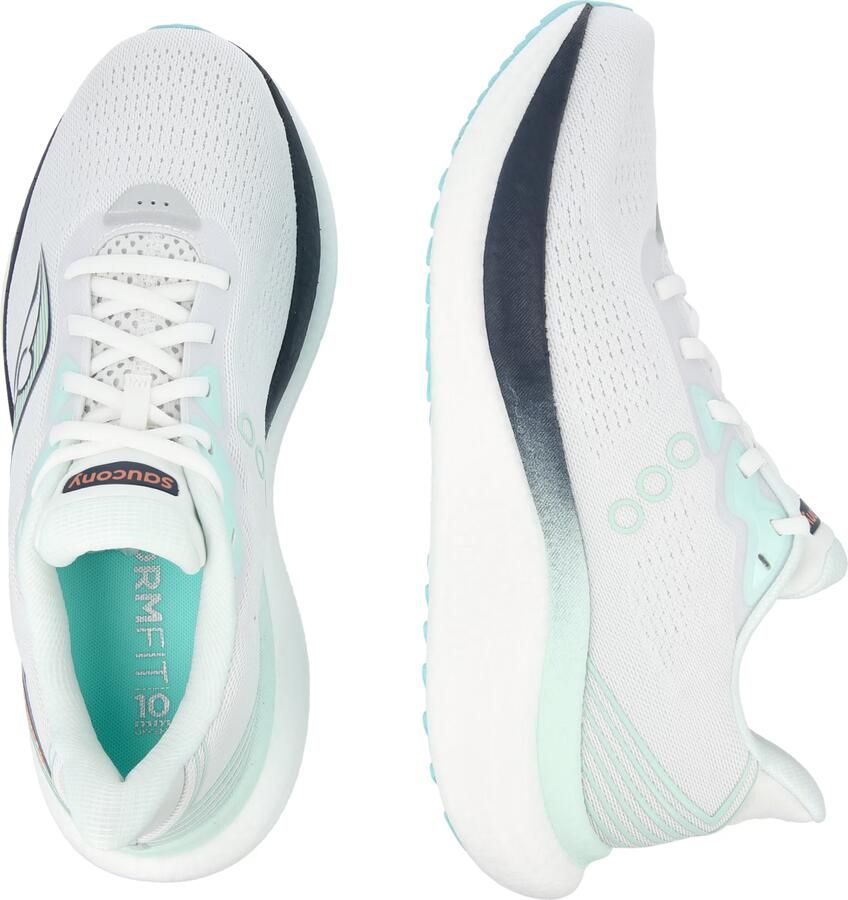 Saucony Women's Triumph 23 Hardloopschoenen grijs wit - Foto 3