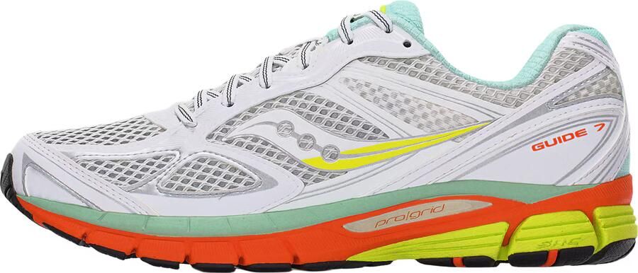 Saucony Sneakers laag 'PROGRID GUIDE 7' turquoise geel donkeroranje wit - Foto 2
