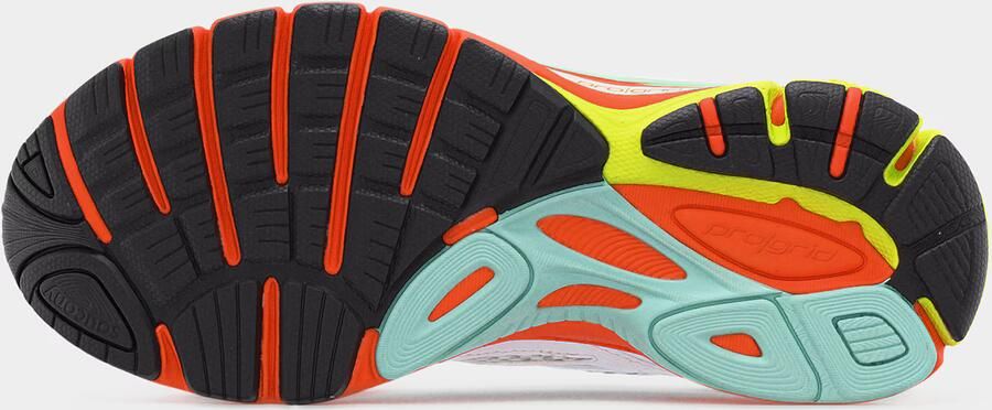 Saucony Sneakers laag 'PROGRID GUIDE 7' turquoise geel donkeroranje wit - Foto 7