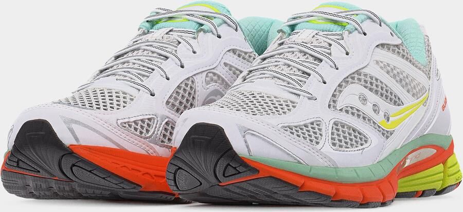 Saucony Sneakers laag 'PROGRID GUIDE 7' turquoise geel donkeroranje wit - Foto 6