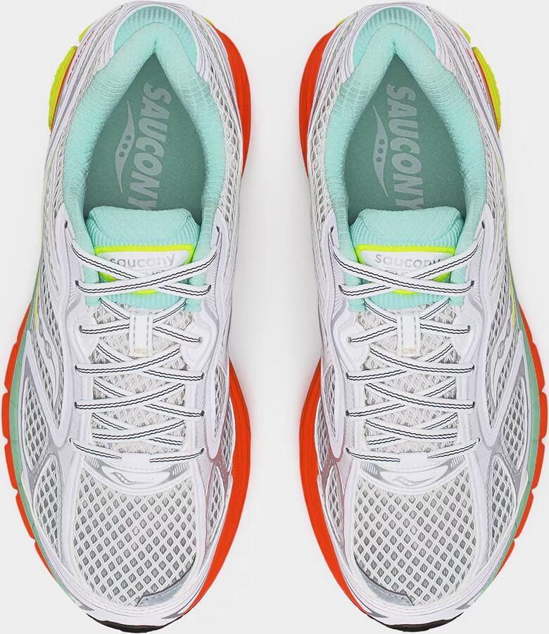 Saucony Sneakers laag 'PROGRID GUIDE 7' turquoise geel donkeroranje wit - Foto 3