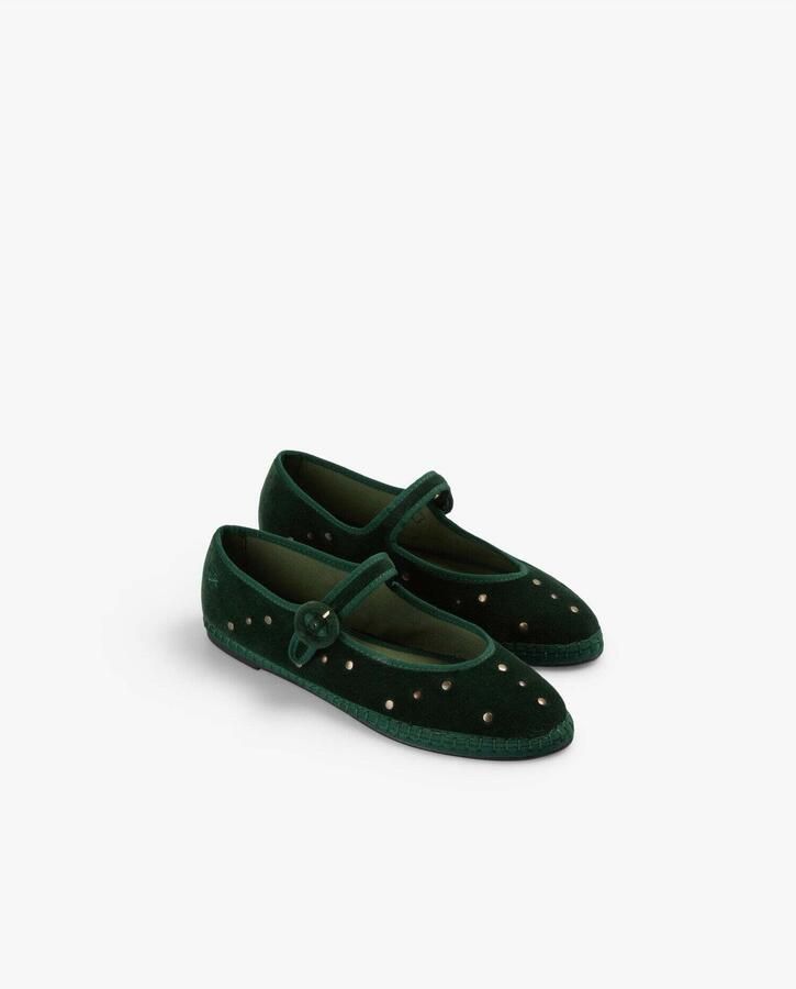 Scalpers Ballerina met riempjes ' groen