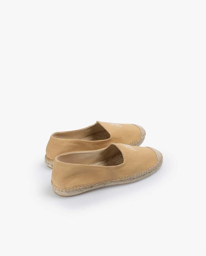 Scalpers Espadrilles 'Skull' mosterd wit - Foto 3