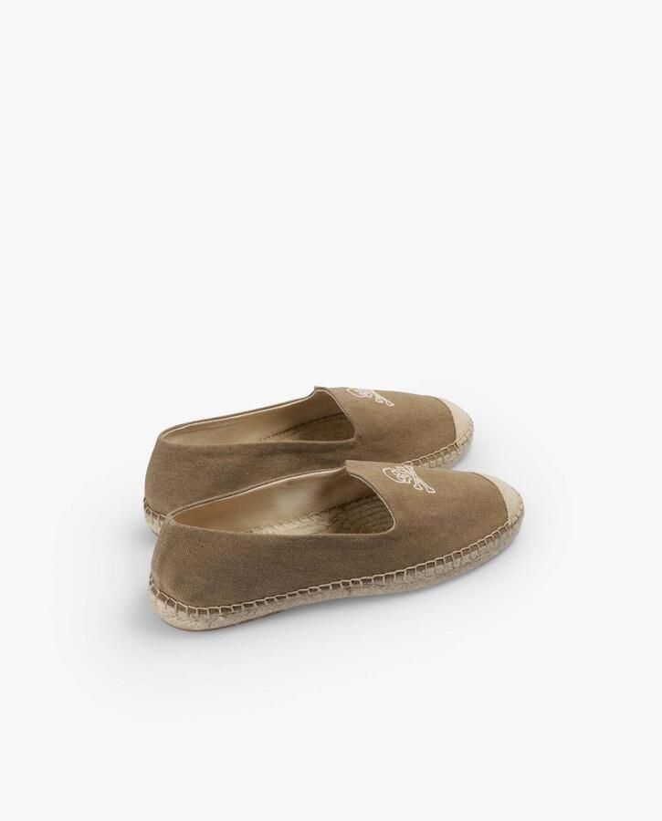 Scalpers Espadrilles 'Skull' taupe offwhite - Foto 3