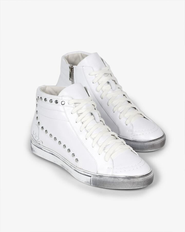 Scalpers Sneakers hoog wit - Foto 2