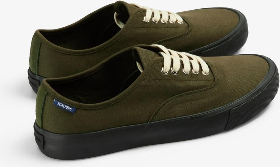 Scalpers Sneakers laag ' groen kaki - Foto 3