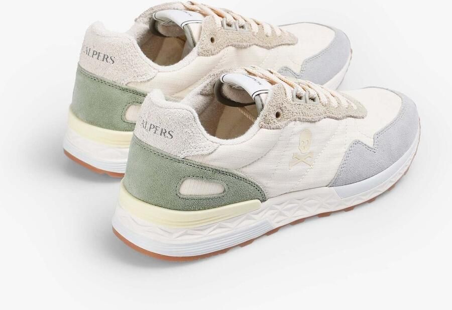 Scalpers Sneakers laag 'Harry' ecru blauw groen - Foto 5