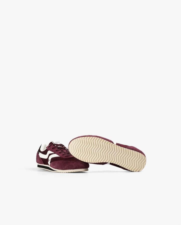 Scalpers Sneakers laag 'Nats' bourgogne wit - Foto 4