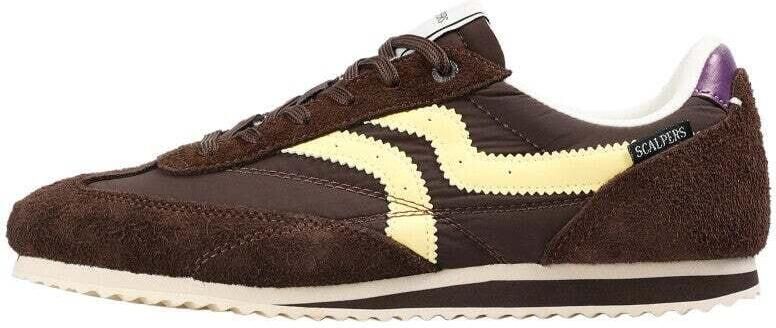 Scalpers Sneakers laag 'Nats' bruin geel