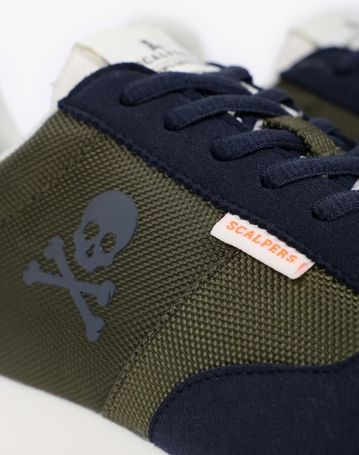 Scalpers Sneakers laag navy kaki - Foto 4