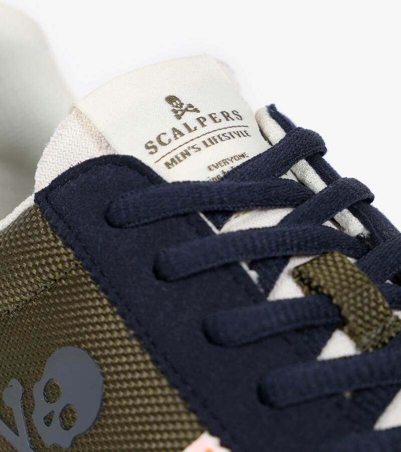 Scalpers Sneakers laag navy kaki - Foto 2