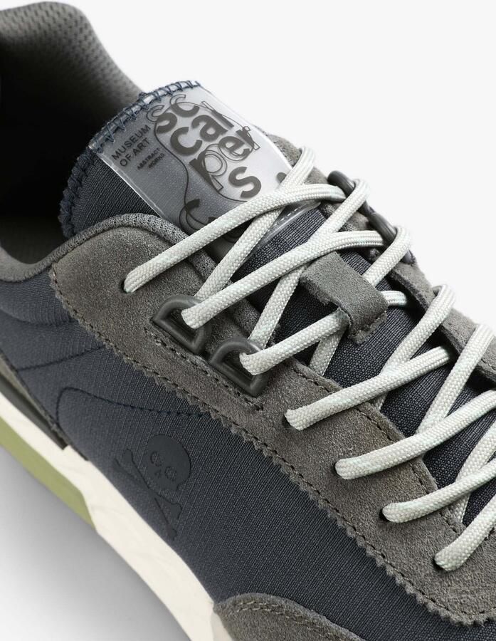 Scalpers Sneakers laag 'Nos Scharry' marine donkergrijs - Foto 2