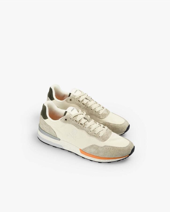 Scalpers Sneakers laag 'Nuharry' crème donkerbeige