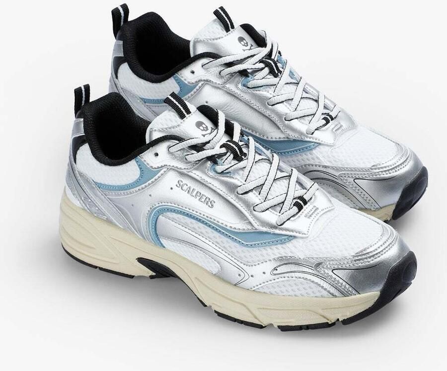 Scalpers Sneakers laag zilver - Foto 2