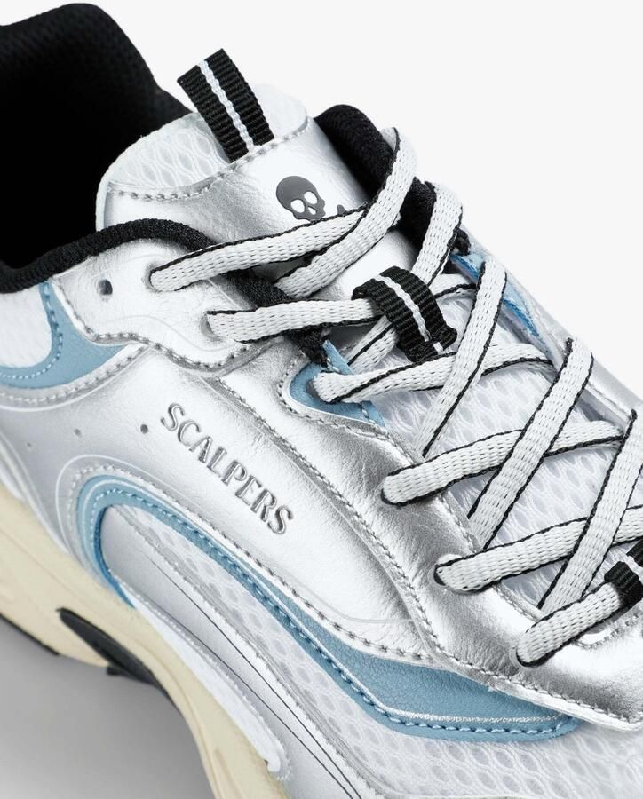 Scalpers Sneakers laag zilver - Foto 3