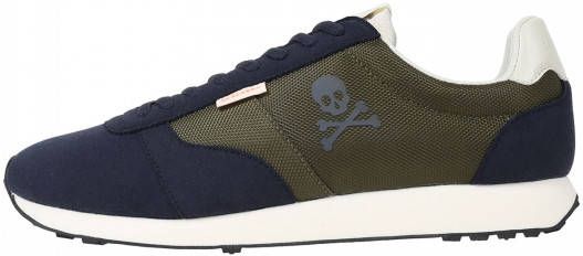 Scalpers Sneakers laag navy kaki