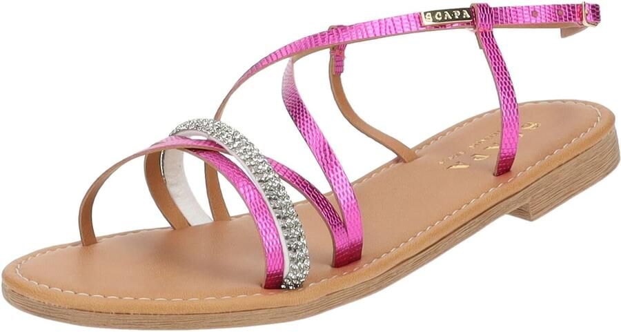 SCAPA Sandalen met riem fuchsia zilver