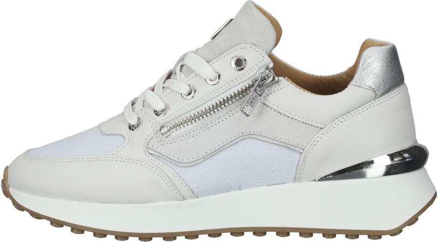 SCAPA Sneakers laag zilver wit natuurwit - Foto 5