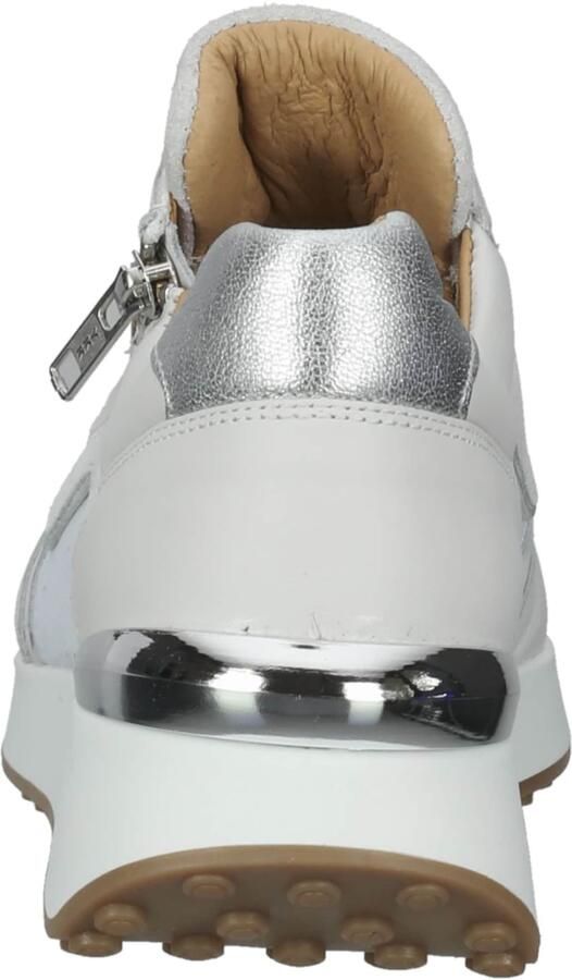 SCAPA Sneakers laag zilver wit natuurwit - Foto 3