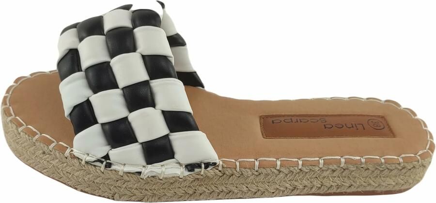 Scarpa Muiltjes bruin zwart natuurwit