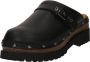 Scholl Klomp Women Cindy Cork Leather Black - Thumbnail 1