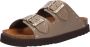 Scholl Slipper Women Noelle Chunky Suede Q Dark Beige - Thumbnail 4