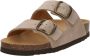 Scholl Slipper Women Josephine Suede Sa Dark Beige - Thumbnail 4