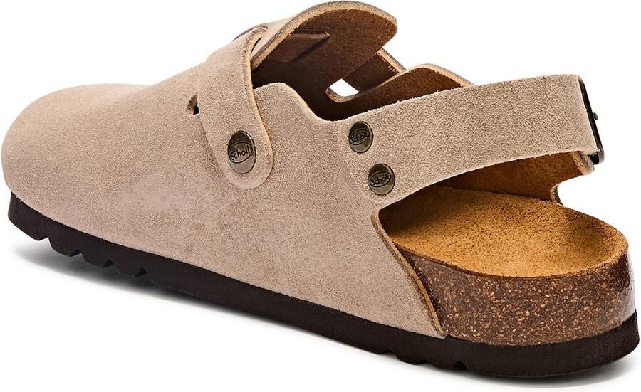 Scholl Dames Slippers Fae Backstrap Dark Beige - Foto 7